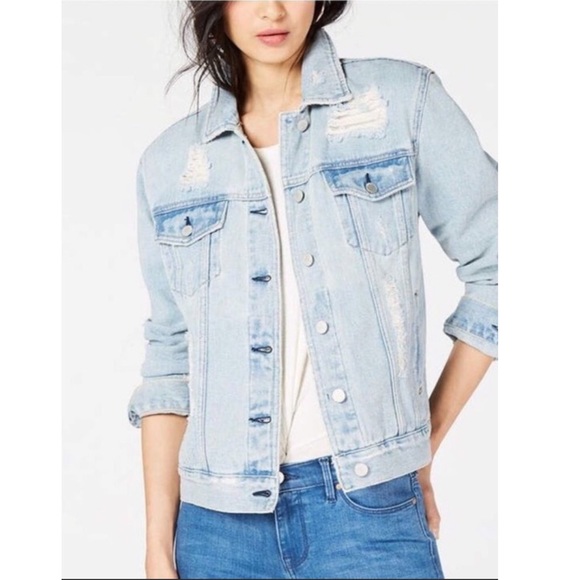ripped cropped jean jacket